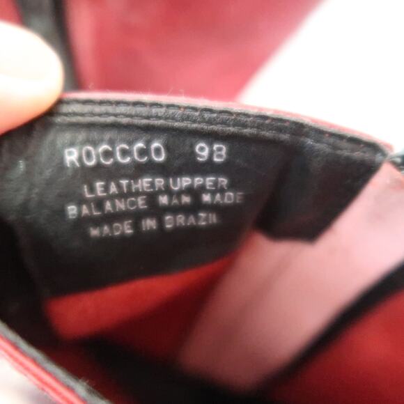 Vintage Y2K Steve Madden Burgundy Red Leather Roccco Western Boots 9 - Picture 8 of 9
